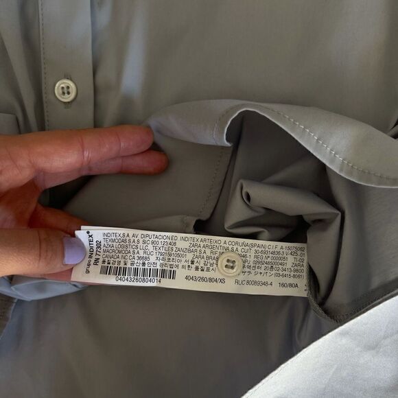 Zara Limited Edition Padded Shoulder Shirt - Picture 9 of 11